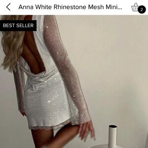 12th tribe rhinestone mesh dress